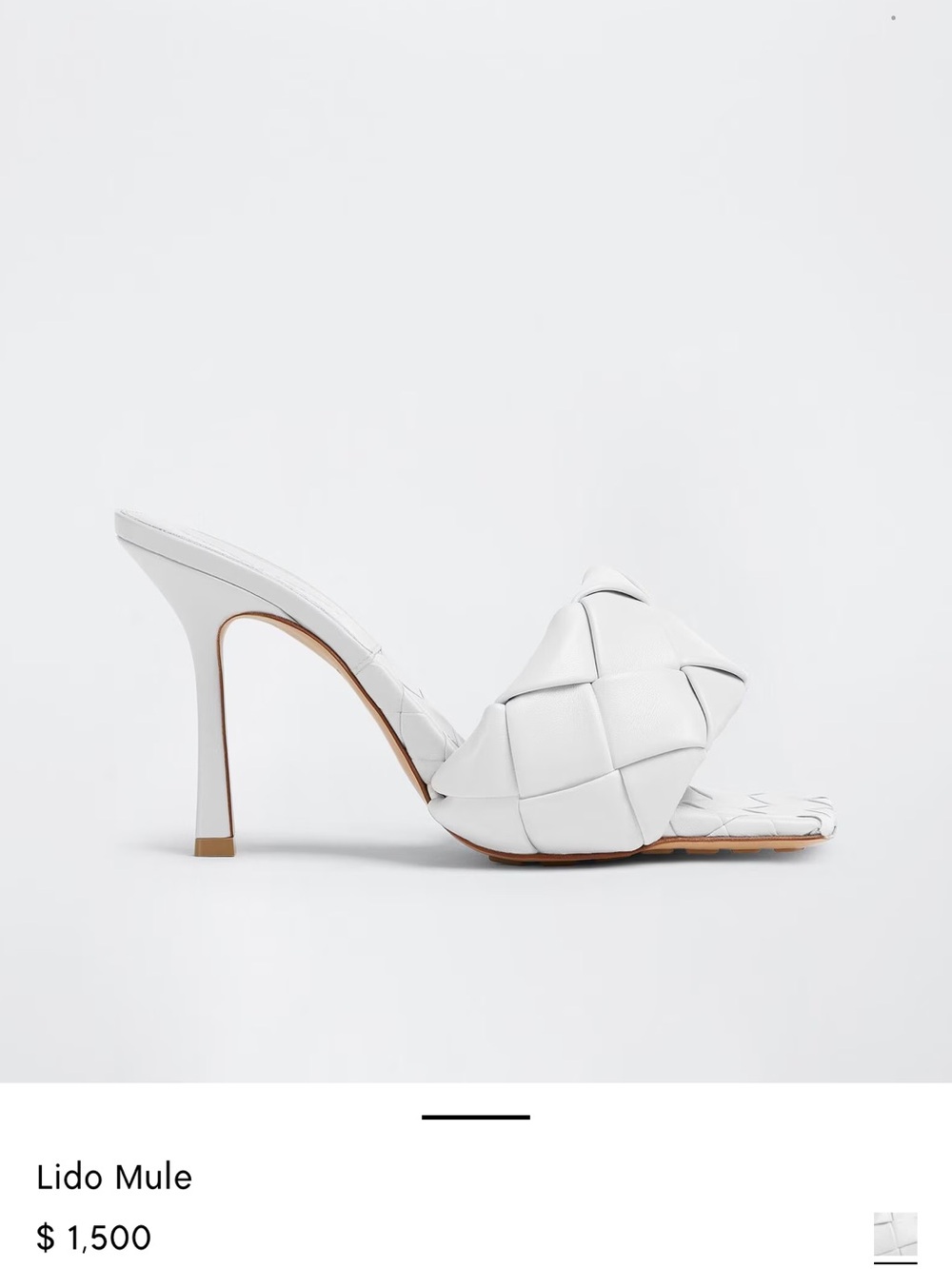 Bottega Veneta Metallic Green Intrecciato Knot Mule Heels - Picture 5 of 5